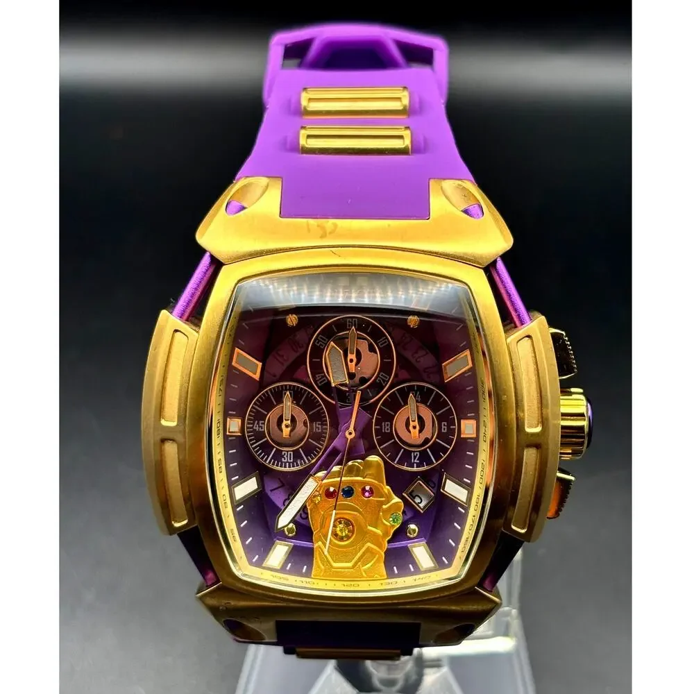 Invicta Marvel Thanos 37390 Limited Edition 53mm Chronograph Watch 225/4000